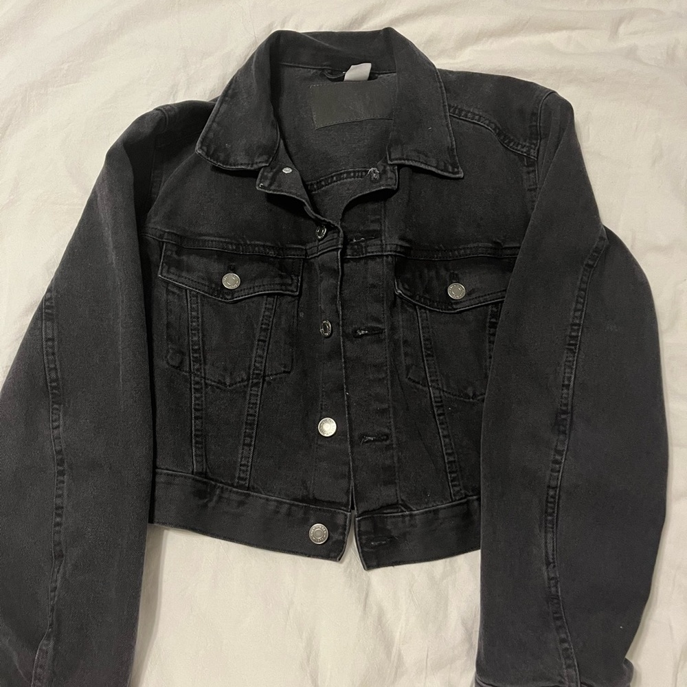 H&M black Jean jacket